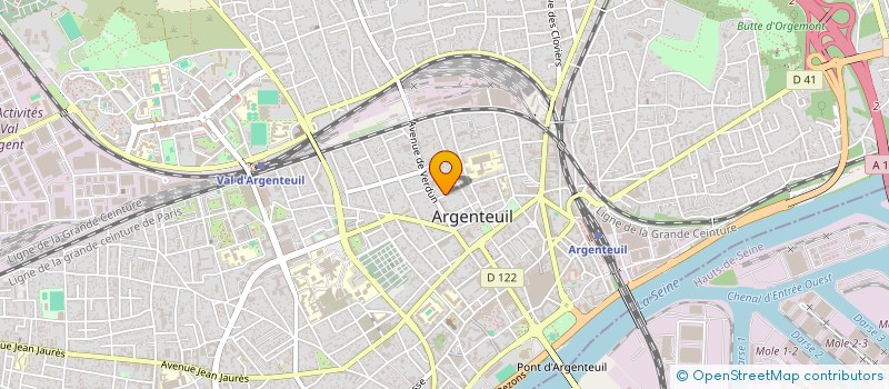 localisation de l'entreprise RUN&SENS  ARGENTEUIL