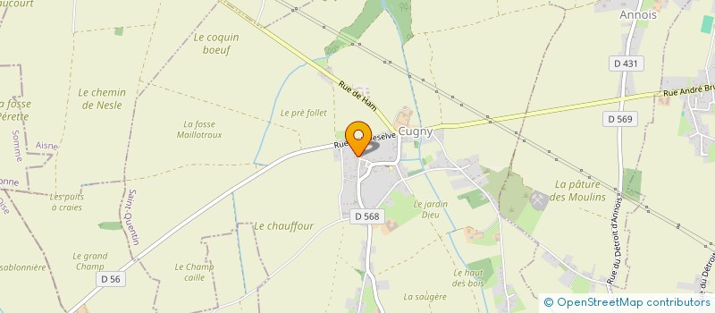 localisation de l'entreprise RUN & SLICK  CUGNY