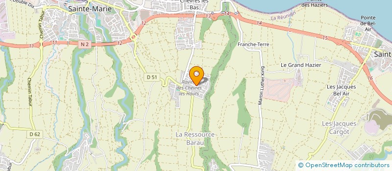 localisation de l'entreprise RUN SOPHRO 974 à SAINTE MARIE