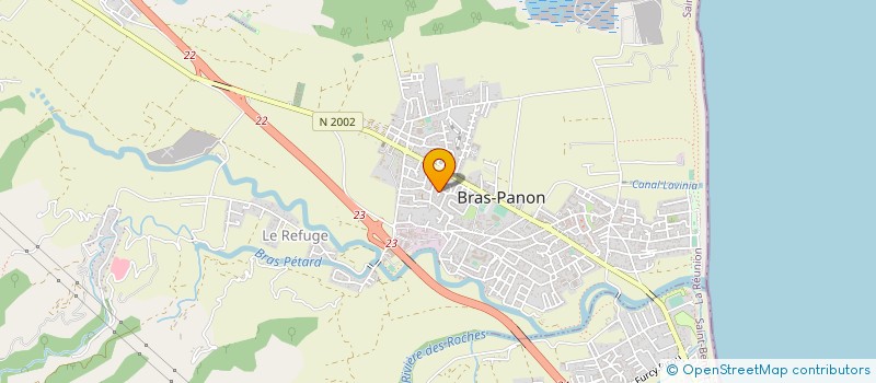 localisation de l'entreprise RUN SPORT SANTE LOISIRS à BRAS-PANON