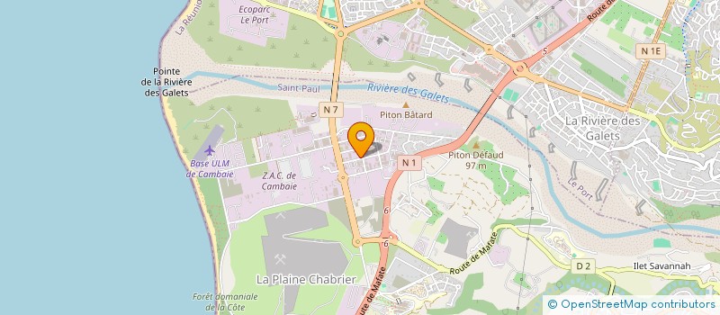 localisation de l'entreprise RUN SPORT SAPEURS POMPIERS  SAINT-PAUL