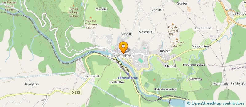 localisation de l'entreprise RUN TENNIS à LAROQUEBROU