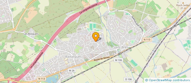 localisation de l'entreprise RUN TO GLORY  BAILLARGUES