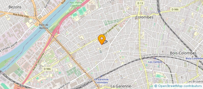localisation de l'entreprise RUN TRAOU  COLOMBES