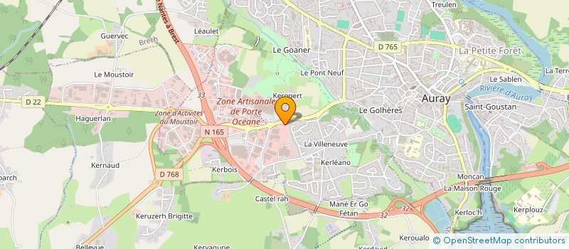 localisation de l'entreprise RUN TRI SKEL à AURAY