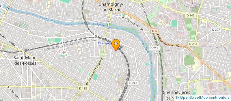 localisation de l'entreprise RUN WILD à ST MAUR DES FOSSES