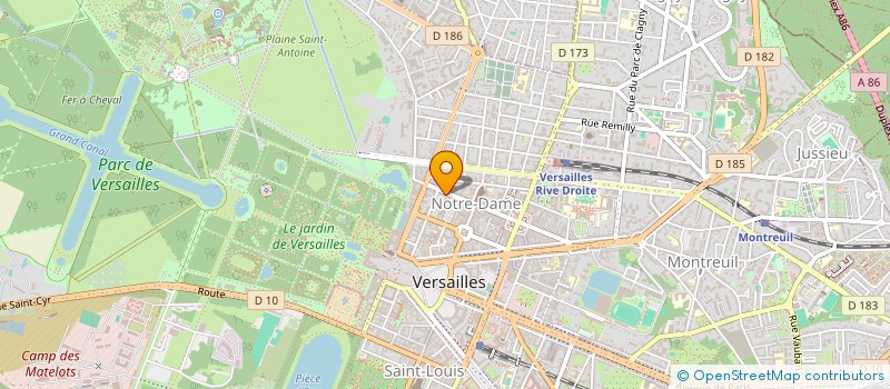 localisation de l'entreprise RUN4FUN à VERSAILLES