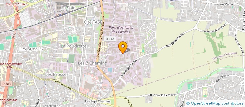 localisation de l'entreprise RUNAE  DECINES-CHARPIEU