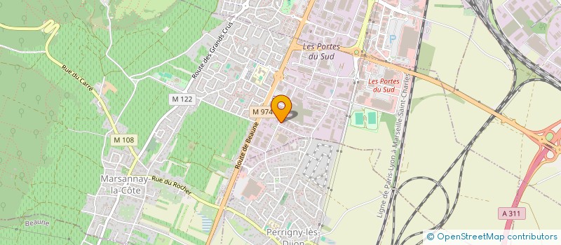 localisation de l'entreprise RUNELEC à MARSANNAY-LA-COTE