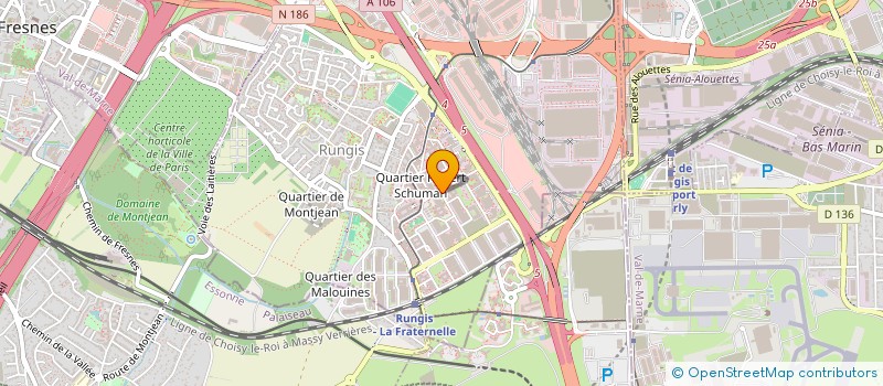 localisation de l'entreprise RUNGIS SOLUTIONS INFORMATIQUES à RUNGIS