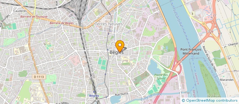 localisation de l'entreprise RUNIK à BEGLES
