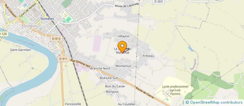 localisation de l'entreprise RUNNEE  TONNEINS