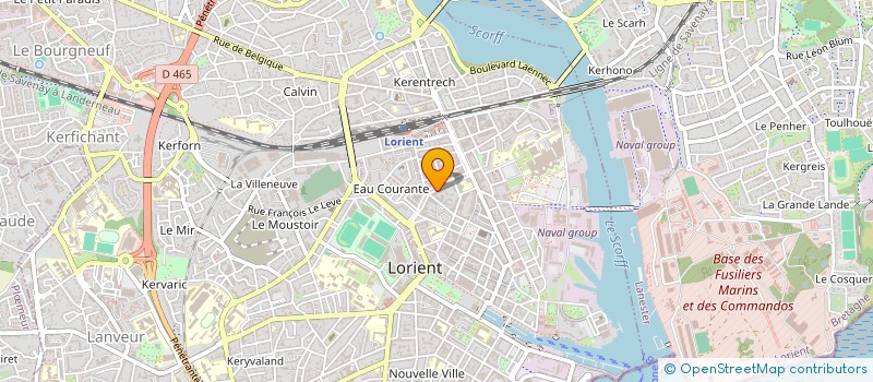 localisation de l'entreprise RUNNING 56 à LORIENT