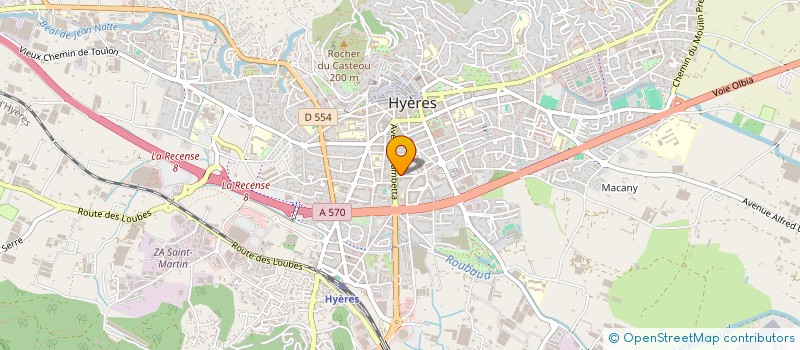 localisation de l'entreprise RUNNING 83 à HYERES