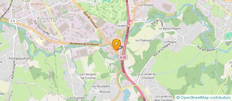 localisation de l'entreprise RUNNING 87 à FEYTIAT