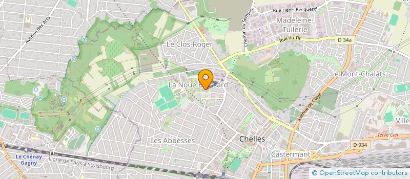 localisation de l'entreprise RUNNING CLUB CHELLOIS à CHELLES