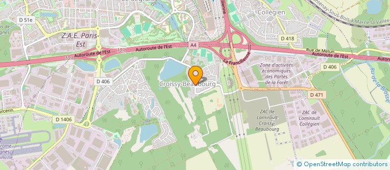 localisation de l'entreprise RUNNING CLUB DE CROISSY-BEAUBOURG à CROISSY-BEAUBOURG