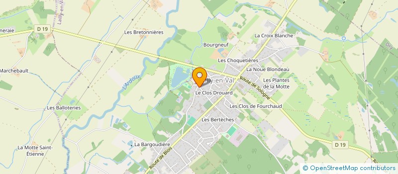 localisation de l'entreprise RUNNING LAILLY 45  LAILLY-EN-VAL