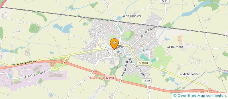 localisation de l'entreprise RUNNING LOISIR VICOMTAIS  LA CHAIZE-LE-VICOMTE