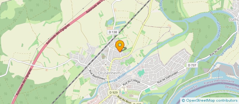 localisation de l'entreprise RUNNING TEAM HUCK  DRUSENHEIM