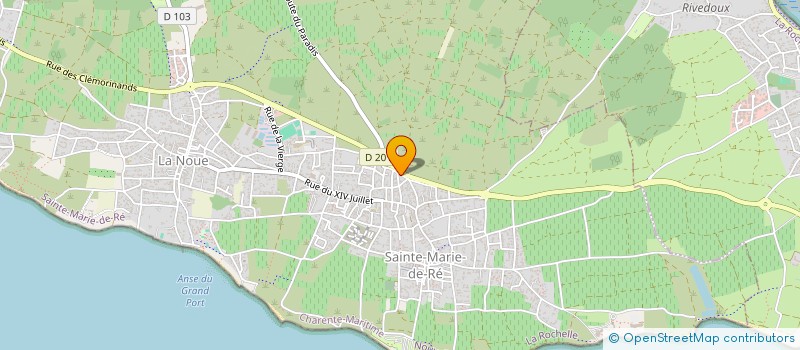 localisation de l'entreprise RUNPROG  SAINTE-MARIE-DE-RE