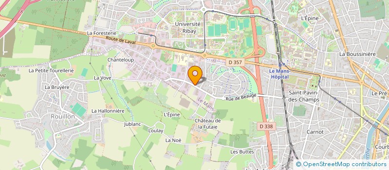 localisation de l'entreprise RUNWAY29C  LE MANS