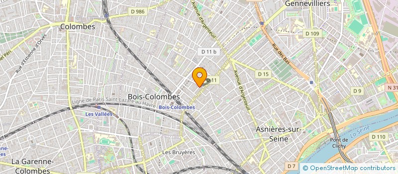 localisation de l'entreprise RUOLZ INVESTS à BOIS-COLOMBES