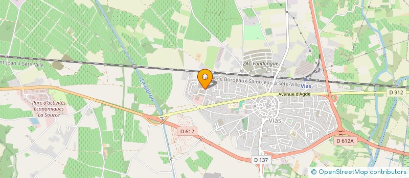 localisation de l'entreprise RUPA à VIAS