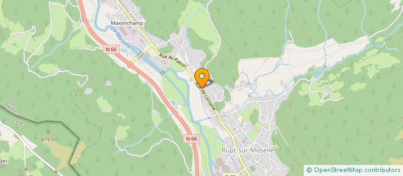 localisation de l'entreprise RUPEENNE DE SOUS-TRAITANCE - R.S.T. SOCIETE D'EXPLOITATION à RUPT-SUR-MOSELLE