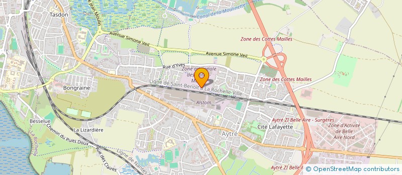 localisation de l'entreprise RUPELLA PAINT à AYTRE