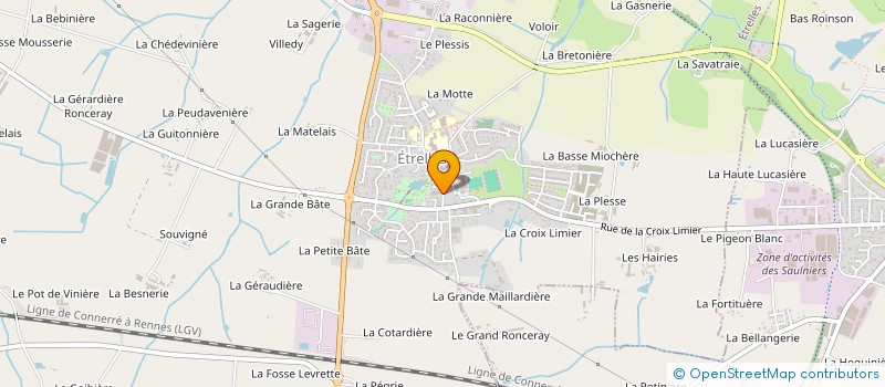 localisation de l'entreprise RUPIN  ETRELLES