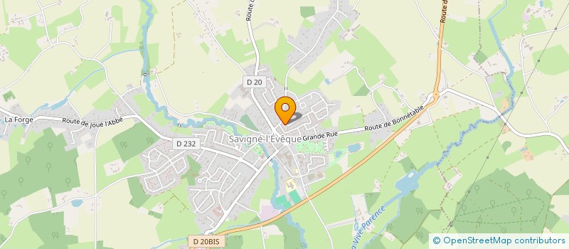 localisation de l'entreprise RUPS  SAVIGNE-L'EVEQUE