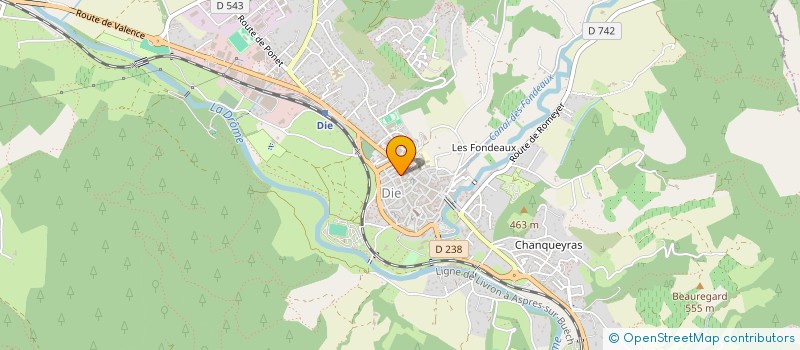 localisation de l'entreprise RURA ALPES à DIE
