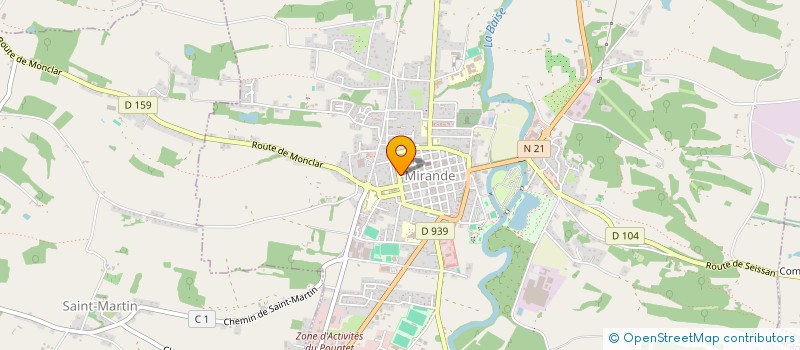 localisation de l'entreprise RURAL+  MIRANDE