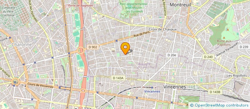 localisation de l'entreprise RUS COMMERCE à MONTREUIL
