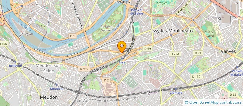 localisation de l'entreprise RUS TEAM à ISSY-LES-MOULINEAUX