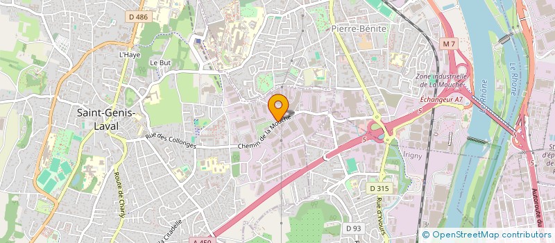 localisation de l'entreprise RUSARO GROUP  SAINT-GENIS-LAVAL