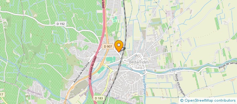 localisation de l'entreprise RUSCELLIS  BEDARRIDES