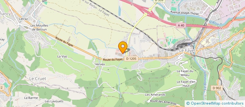 localisation de l'entreprise RUSCETTA MAURICE à SALLANCHES