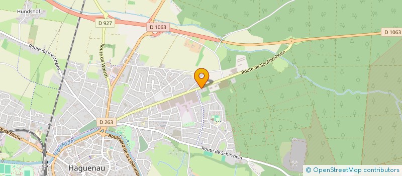 localisation de l'entreprise RUSCH  HAGUENAU