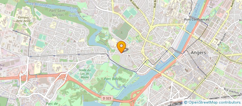 localisation de l'entreprise RUSH à ANGERS