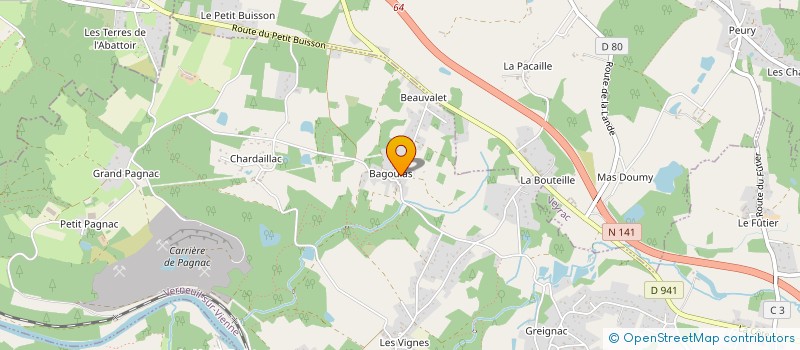 localisation de l'entreprise RUSH à VERNEUIL-SUR-VIENNE