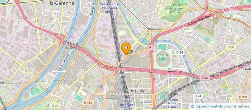 localisation de l'entreprise RUSH à SAINT-DENIS