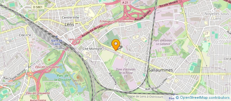 localisation de l'entreprise RUSH MOTORS  SALLAUMINES