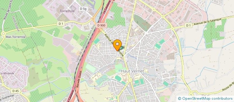 localisation de l'entreprise RUSH TRANSPORT SERVICE  PERPIGNAN