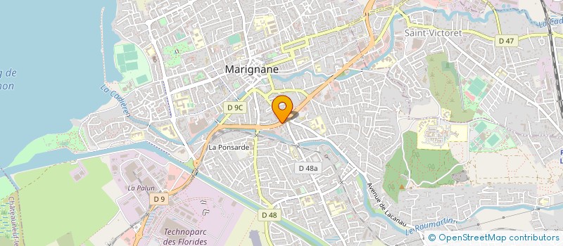 localisation de l'entreprise RUSHES à MARIGNANE