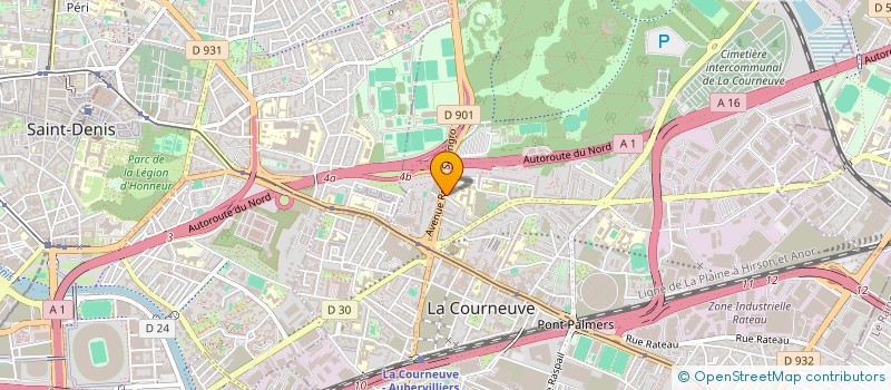localisation de l'entreprise RUSHIA à LA COURNEUVE