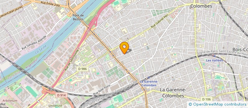 localisation de l'entreprise RUSHOUT à COLOMBES