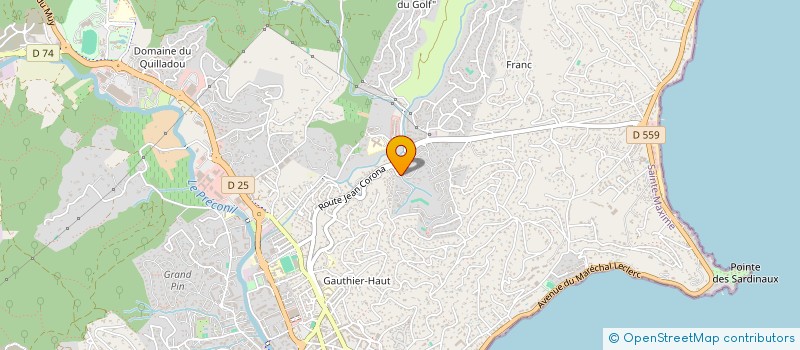 localisation de l'entreprise RUSICADE à SAINTE-MAXIME