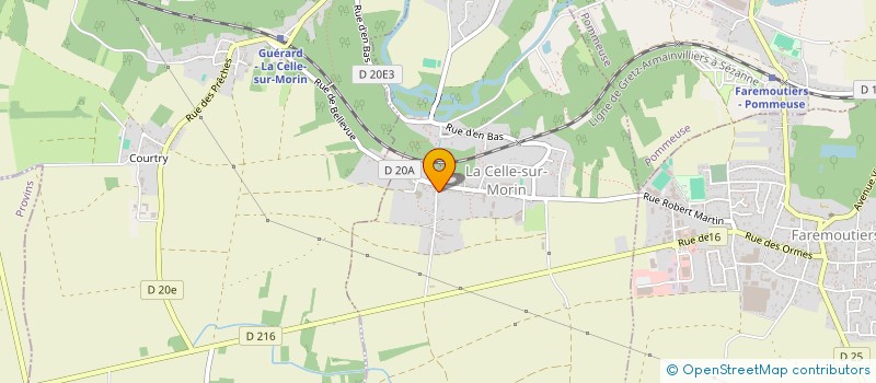 localisation de l'entreprise RUSK NAILS à LA CELLE-SUR-MORIN